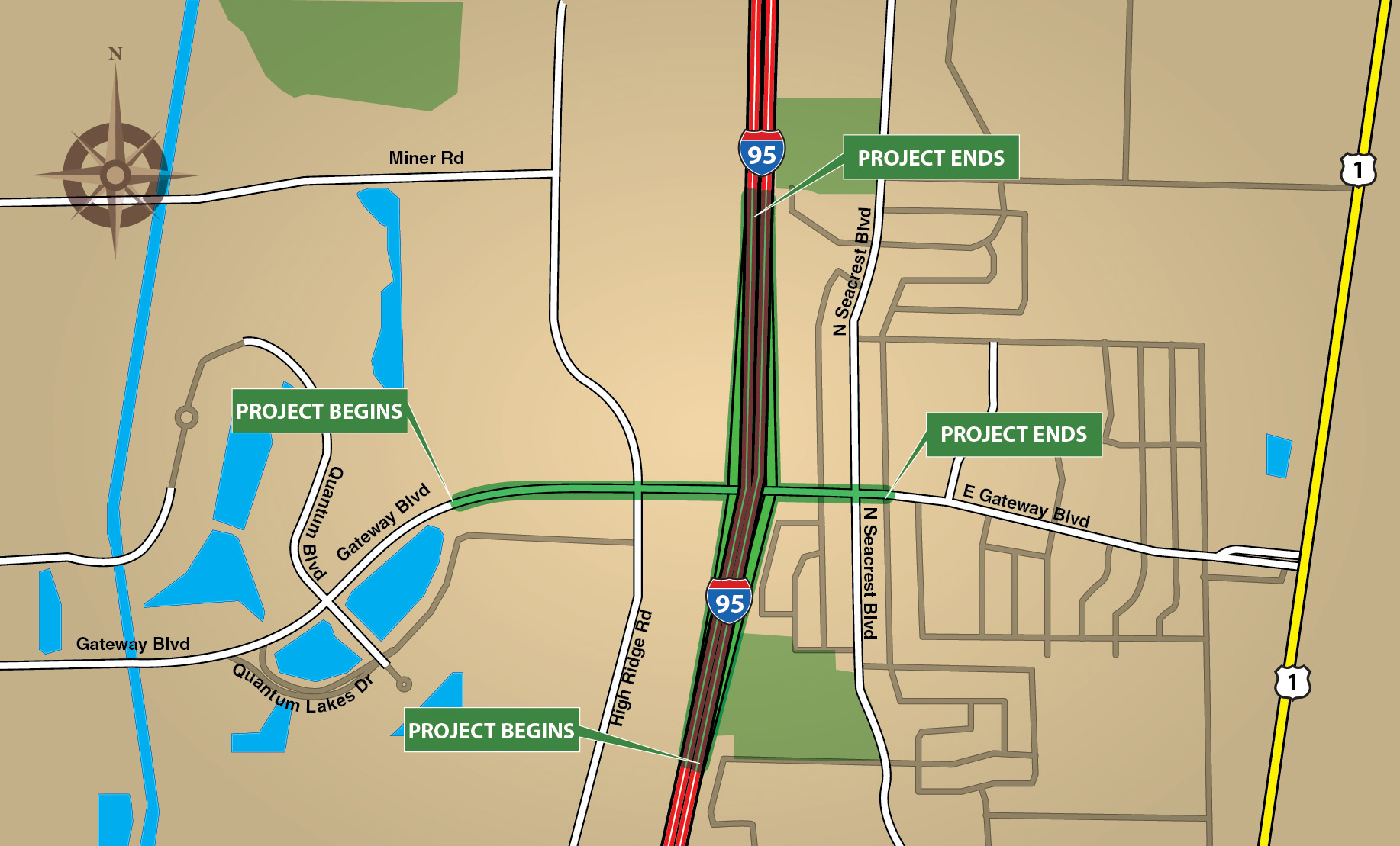 I95 Interchange at Gateway Boulevard Design Project